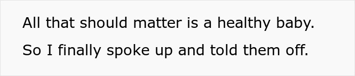 Text image showing a message about speaking up amid family tension with husband not standing up to his mother.