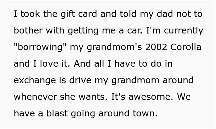 Teen mad as dad gifts stepbro a car for Xmas, upset over favoritism after receiving only a gift card. Teen mad as dad gifts stepbro a car for Xmas, upset over favoritism after receiving only a gift card.