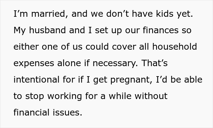 Text excerpt about a married lady discussing financial planning and pregnancy, highlighting family and parental challenges. Text excerpt about a married lady discussing financial planning and pregnancy, highlighting family and parental challenges.