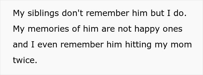 Text excerpt about siblings sharing unhappy memories, related to guy kicking siblings out after surprise planned. Text excerpt about siblings sharing unhappy memories, related to guy kicking siblings out after surprise planned.