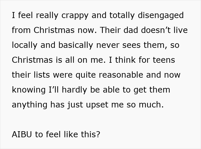 Mom panicking after man promises $400 per kid for Christmas but changes his mind, causing stress and disappointment. Mom panicking after man promises $400 per kid for Christmas but changes his mind, causing stress and disappointment.