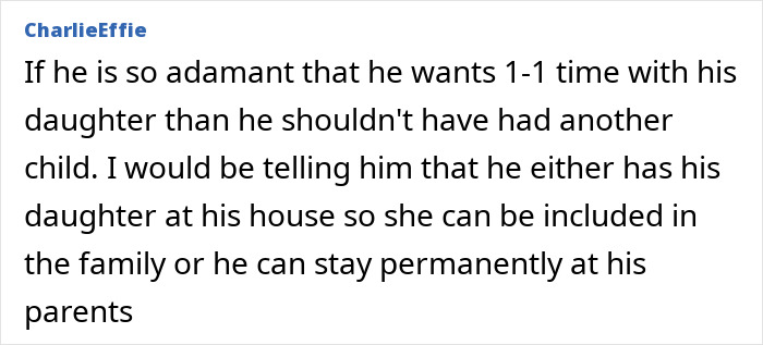 Comment discussing a husband spending Christmas with one child while neglecting his wife and baby, causing heartbreak. Comment discussing a husband spending Christmas with one child while neglecting his wife and baby, causing heartbreak.