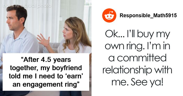 Man Tells Girlfriend She Must “Earn” An Engagement Ring After 4.5 Years Together, Drama Ensues