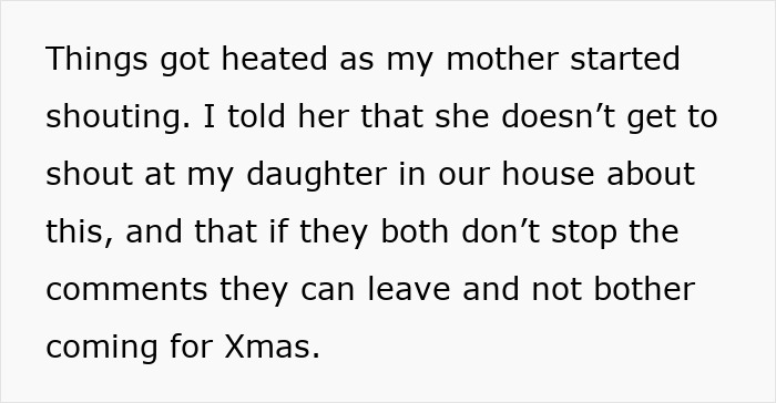 Text describing heated family argument over vegan teen&rsquo;s diet, with mom defending daughter and addressing toxic relative.