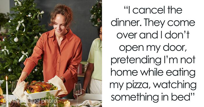 Lazy Relatives Won’t Bring Food To Christmas Dinner, Mad As Host Says It’s Either Pizza Or Nothing