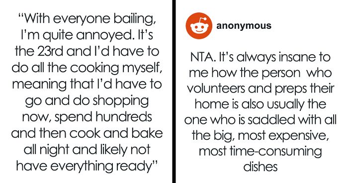 Host Draws The Line On Christmas Dinner After 30 Guests Expect A Full Feast But Bring Nothing