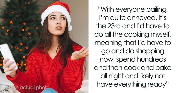 Woman Threatens To Cancel Christmas Dinner If 30 Guests Show Up Without Food, They’re Mad