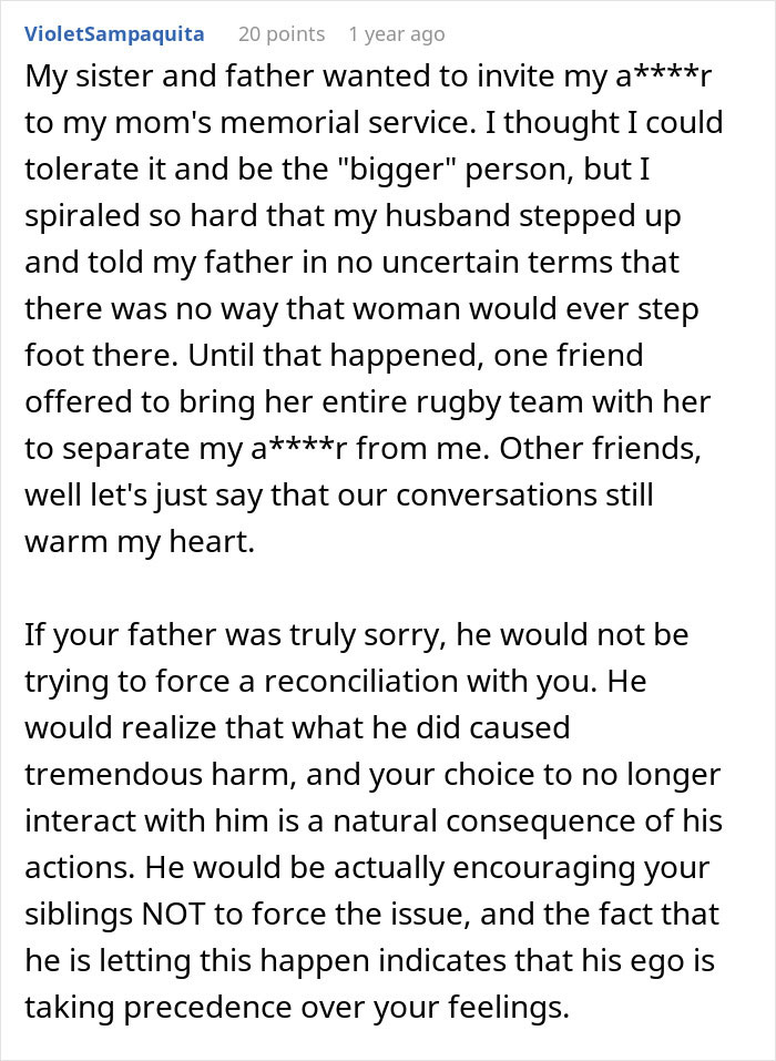 Comment detailing a family conflict where a guy kicks siblings out after they share a surprise plan. Comment detailing a family conflict where a guy kicks siblings out after they share a surprise plan.