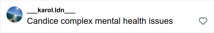 Tweet text reading Candice complex mental health issues, commenting on Candace Owens&rsquo; remark about Brigitte Macron.