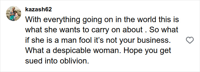 User comment on Candace Owens&rsquo; controversial remark about Brigitte Macron sparking disbelief among viewers.