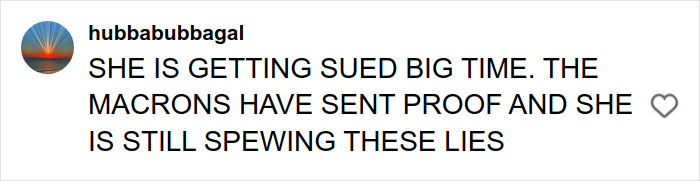 Social media comment reacting to Candace Owens&rsquo; remark about Brigitte Macron, sparking disbelief and controversy.