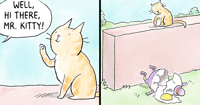 This Cartoonist Perfectly Captures What It’s Like To Live With Cats (20 Pics)
