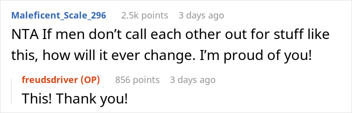 Screenshot of a Reddit comment thread discussing a guy wearing an inappropriate shirt at dinner with girlfriend&rsquo;s parents.