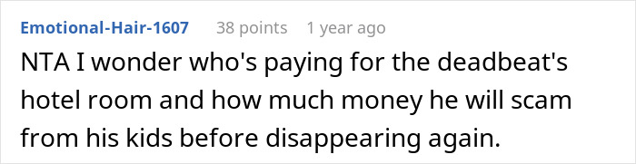 Comment on Reddit discussing guy kicking siblings out after they revealed surprise plans, expressing skepticism about his intentions. Comment on Reddit discussing guy kicking siblings out after they revealed surprise plans, expressing skepticism about his intentions.
