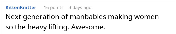 Comment on Reddit about dad giving teen son dating advice straight out of 1955 with wife calling a time-out on the lesson.