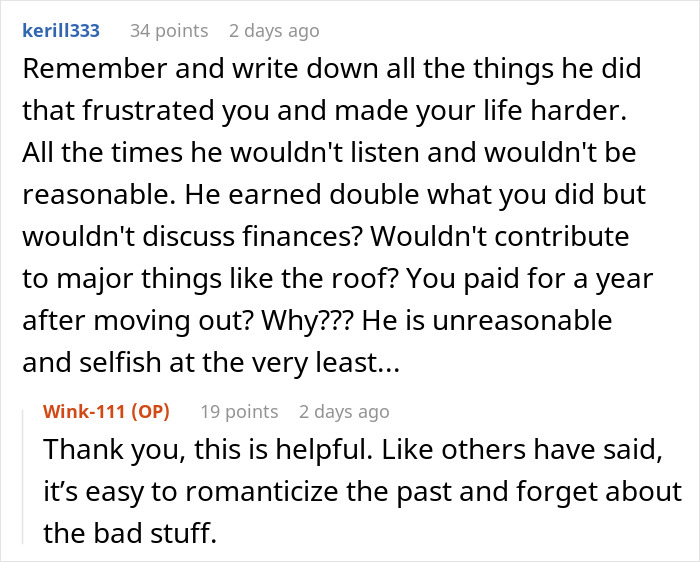 Reddit conversation highlighting a woman’s reality check and regrets after a difficult divorce experience. Reddit conversation highlighting a woman’s reality check and regrets after a difficult divorce experience.