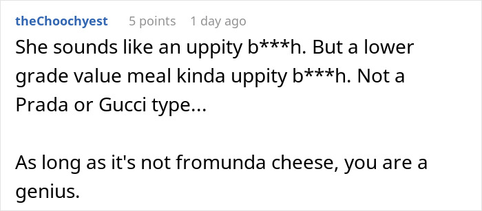 Text comment discussing a person cutting contact with a friend after she showed her true colors at the McDonald’s drive thru.