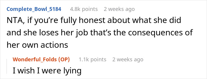 Screenshot of a social media post where a woman is put on blast by a coworker and faces unexpected job consequences.