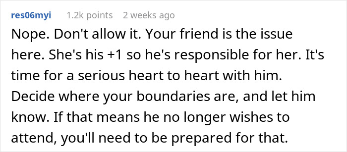 Comment advice on host telling friend’s wife she can’t invite random people, leading to Xmas cancellation. Comment advice on host telling friend’s wife she can’t invite random people, leading to Xmas cancellation.