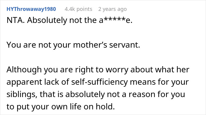 Text from an online forum discussing family conflict over a 23-year-old's decision to move out and childcare responsibilities. Text from an online forum discussing family conflict over a 23-year-old's decision to move out and childcare responsibilities.