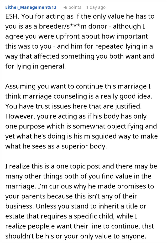 Woman confronts husband over lying, risking future child's health and trust in their marriage. Woman confronts husband over lying, risking future child's health and trust in their marriage.