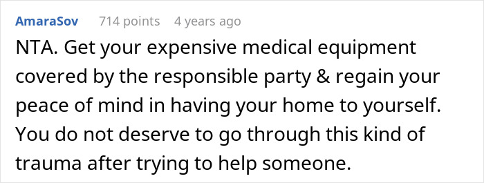 Screenshot of a Reddit comment discussing the consequences of a cruel prank and demanding responsibility from a cousin. Screenshot of a Reddit comment discussing the consequences of a cruel prank and demanding responsibility from a cousin.