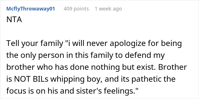 Woman claps back at brother-in-law tearing down her brother during tense Thanksgiving family dinner conversation. Woman claps back at brother-in-law tearing down her brother during tense Thanksgiving family dinner conversation.