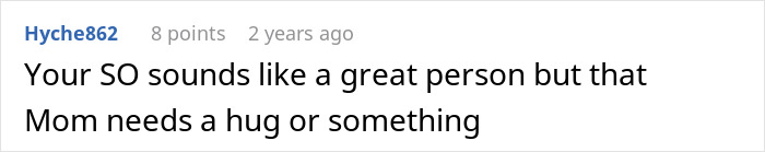 Screenshot of a Reddit comment about a woman upset her son’s partner came without a gift after she asked no tacky trinkets. Screenshot of a Reddit comment about a woman upset her son’s partner came without a gift after she asked no tacky trinkets.