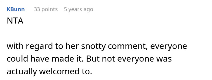 Comment on a forum saying NTA in response to a discussion about no vegan options Christmas Eve dinner plans. Comment on a forum saying NTA in response to a discussion about no vegan options Christmas Eve dinner plans.