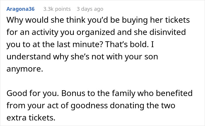Screenshot of a Reddit comment discussing a family dispute involving a grandma’s savage holiday clapback and entitled ex-daughter-in-law. Screenshot of a Reddit comment discussing a family dispute involving a grandma’s savage holiday clapback and entitled ex-daughter-in-law.