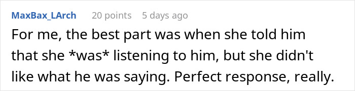 Screenshot of a forum comment discussing a guy mocking his girlfriend for playing video games to unwind as not ladylike. Screenshot of a forum comment discussing a guy mocking his girlfriend for playing video games to unwind as not ladylike.