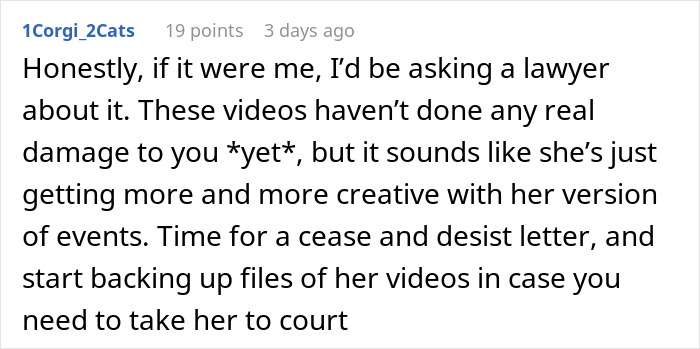 Commenter advises seeking legal help over sister&rsquo;s TikTok fame built by lying about family.