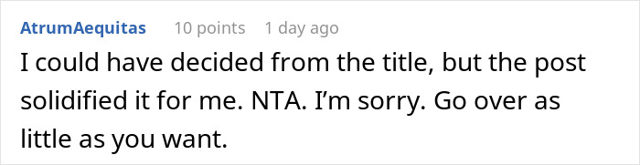 Screenshot of a Reddit comment offering sympathy for an exhausted teen who can't sleep because of autistic siblings