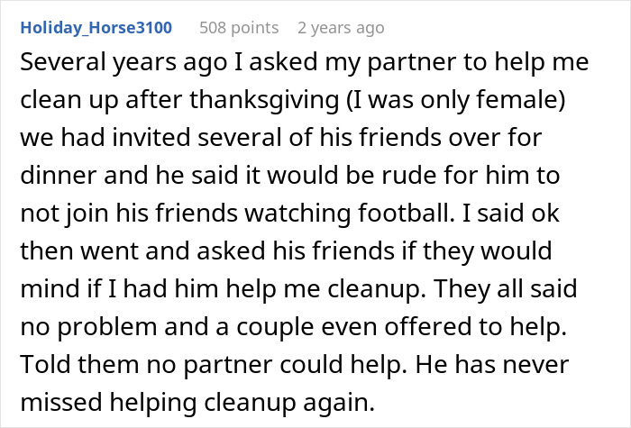 Hubby backs out of helping clean up after Thanksgiving meal, causing conflict when wife calls him out on it. Hubby backs out of helping clean up after Thanksgiving meal, causing conflict when wife calls him out on it.