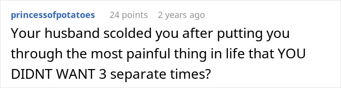 Screenshot of an online comment discussing a mom running away from her 3 kids on Christmas and the aftermath.