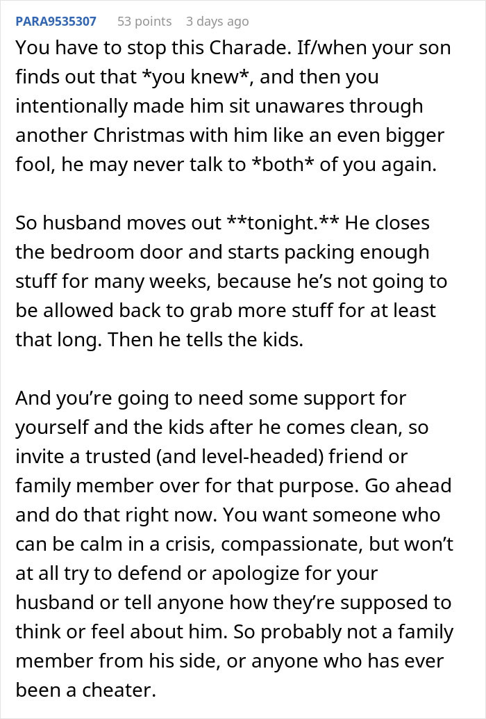 Man conflicted about affair partner&rsquo;s baby being his child or grandchild, as she dated his son recently.