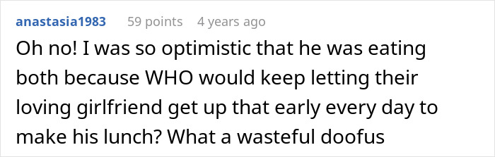 Upset woman watching boyfriend throwing away cooked lunches she prepared with disappointment in a kitchen setting. Upset woman watching boyfriend throwing away cooked lunches she prepared with disappointment in a kitchen setting.
