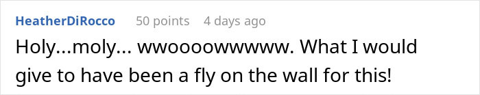 Commenter expressing amazement and wishing to witness sister’s barefoot spiritual advisor causing comical chaos at Thanksgiving.