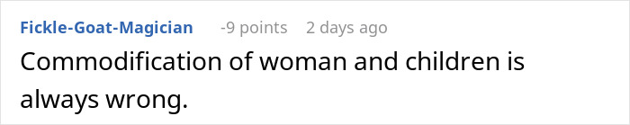 Screenshot of an online comment discussing ethical concerns related to a couple deciding to destroy their embryos. Screenshot of an online comment discussing ethical concerns related to a couple deciding to destroy their embryos.
