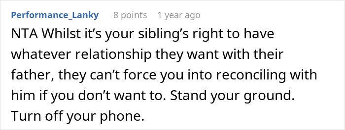 Screenshot of a forum comment about a guy kicking siblings out after they reveal the surprise they planned. Screenshot of a forum comment about a guy kicking siblings out after they reveal the surprise they planned.