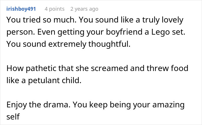 Upset woman confronts son’s partner for coming without a gift after asking to stop receiving tacky little trinkets Upset woman confronts son’s partner for coming without a gift after asking to stop receiving tacky little trinkets