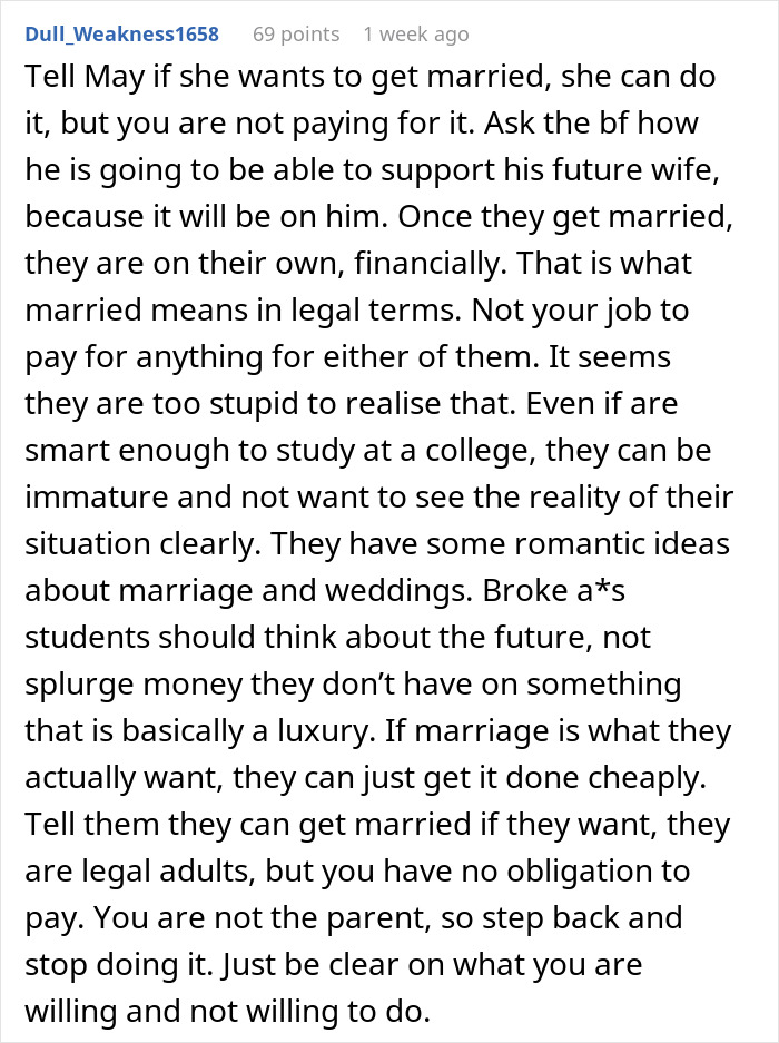 Financially unstable woman rushing into marriage faces bitter reality check and acts out after sudden financial strain.