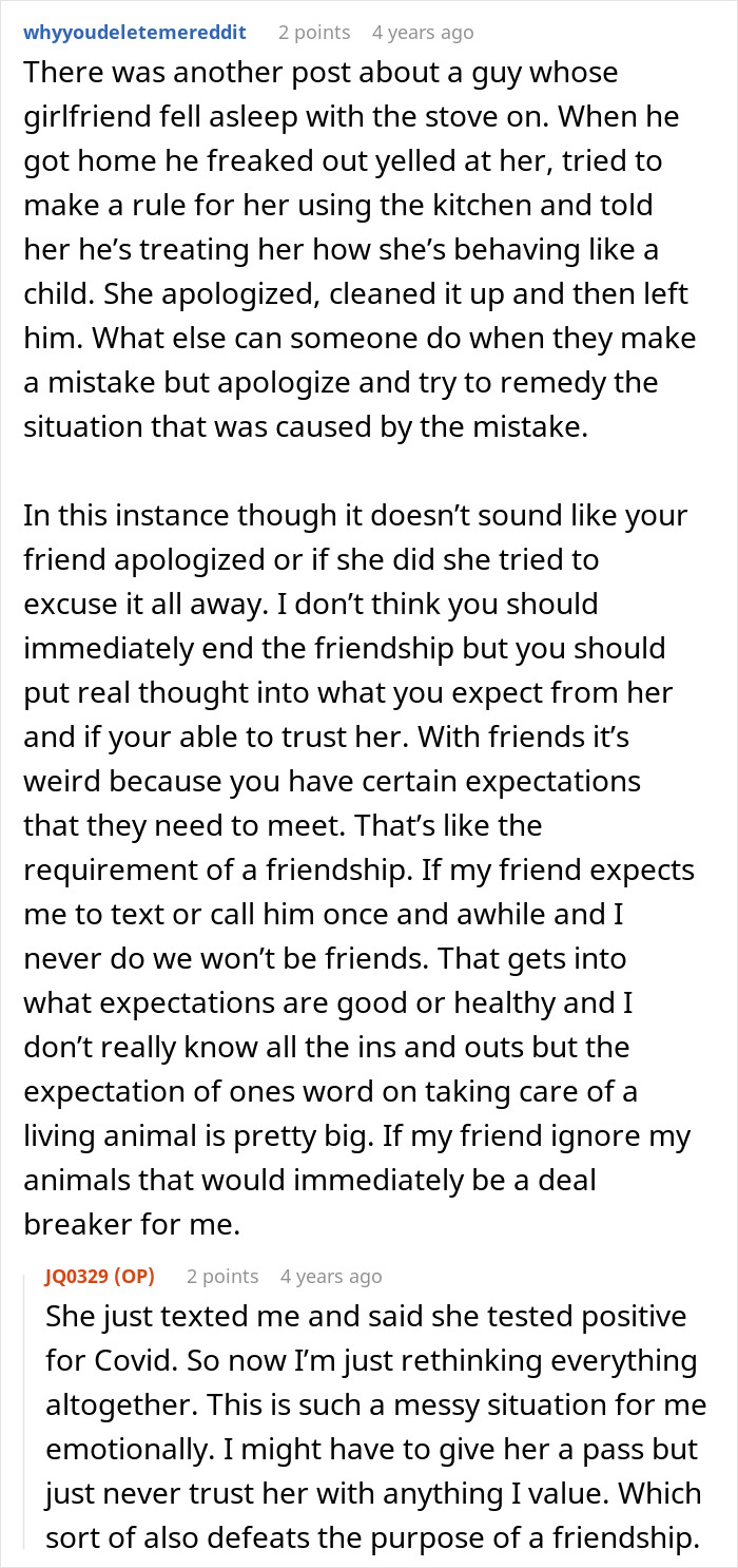 Reddit discussion about owner trusting bestie with bunny care who goes MIA and causes damage during vacation. Reddit discussion about owner trusting bestie with bunny care who goes MIA and causes damage during vacation.