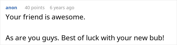 Text conversation showing a supportive message with words of encouragement and best wishes for a new baby. Text conversation showing a supportive message with words of encouragement and best wishes for a new baby.