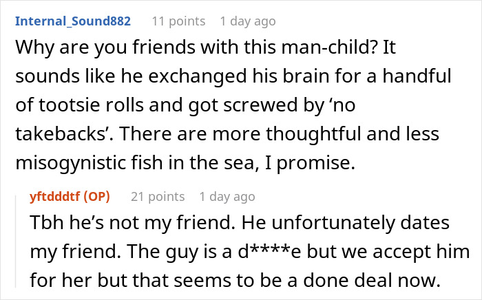 Screenshot of online comments showing a toxic man venting about traditional wives and facing criticism for flawed logic. Screenshot of online comments showing a toxic man venting about traditional wives and facing criticism for flawed logic.
