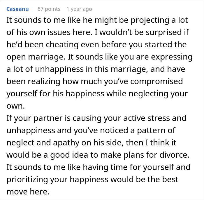 Man discusses challenges of open marriage, feeling insecure and overwhelmed while trying to handle relationship changes.