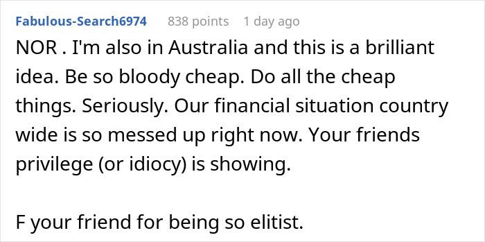 Screenshot of a Reddit comment criticizing a friend’s behavior, relating to cutting contact after true colors showed.