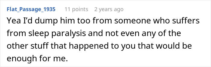 Screenshot of an online comment discussing a guy venting about his girlfriend wanting him to close her closet door. Screenshot of an online comment discussing a guy venting about his girlfriend wanting him to close her closet door.