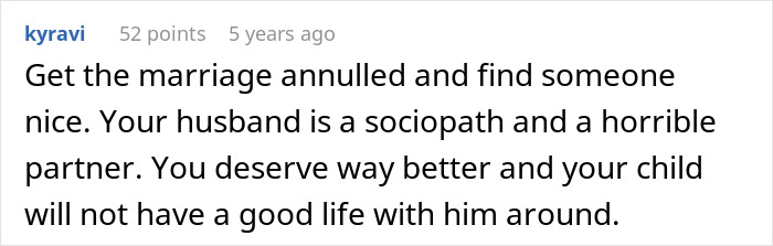Screenshot of an online comment discussing a marriage falling apart shortly after a husband ruined their wedding. Screenshot of an online comment discussing a marriage falling apart shortly after a husband ruined their wedding.