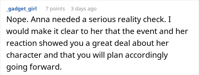 Screenshot of a social media comment discussing a grandma&rsquo;s savage holiday clapback to an entitled ex-daughter-in-law.